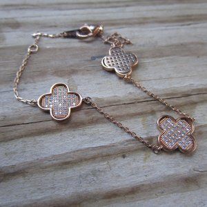 Rose Gold Sterling Silver 925 Danty Bracelet